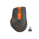 Миша A4Tech Fstyler FG30 2000dpi Grey/Orange, USB, Wireless