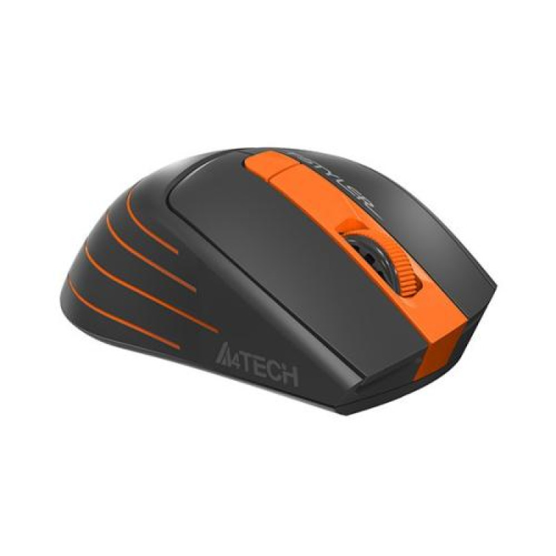 Миша A4Tech Fstyler FG30 2000dpi Grey/Orange, USB, Wireless