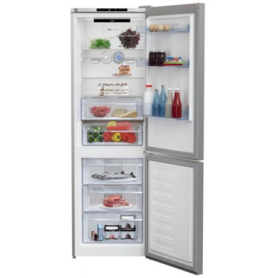 Холодильник Beko RCNA366I30XB, Titanum, двокамерний, No Frost, загальний об'єм 324L, корисний об'єм 215L/109L, 185.2x59.5x67 см