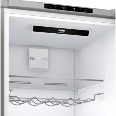 Холодильник Beko RCNA366I30XB, Titanum, двокамерний, No Frost, загальний об'єм 324L, корисний об'єм 215L/109L, 185.2x59.5x67 см