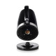 Електрочайник Gorenje K17BK, Black, 2200W, дисковий, об'єм 1.7л, підсвічування індикатора роботи, індикатор рівня води