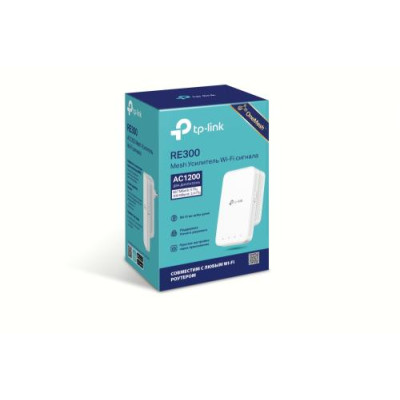 Точка доступу-підсилювач TP-LINK RE300 Wi-Fi 802.11 a/ac/g/n, 300Mb, 2 внутрішні антени Точка доступу-підсилювач TP-LINK RE300 Wi-Fi 802.11 a/ac/g/n, 300Mb, 2 внутрішні антени