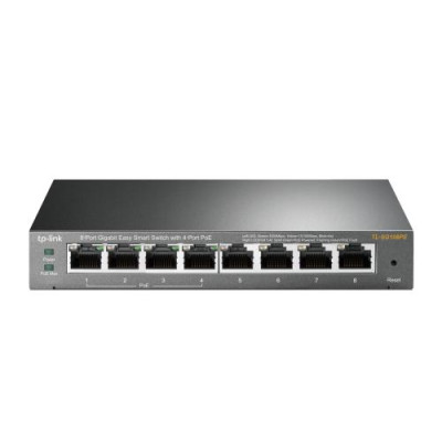 Комутатор TP-LINK TL-SG108PE, 8x100/1000 Mb/s, керування