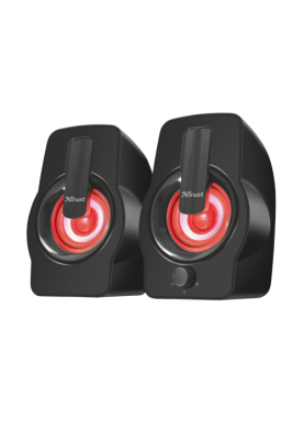 Колонки 2.0 Trust Gemi RGB, Black, 6W, працює від USB, регулятор гучності, світлодіодне підсвічування з автоматичним перебором кольорів (22948)