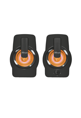 Колонки 2.0 Trust Gemi RGB, Black, 6W, працює від USB, регулятор гучності, світлодіодне підсвічування з автоматичним перебором кольорів (22948)