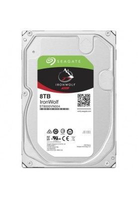 Жорсткий диск 3.5" 8Tb Seagate IronWolf, SATA3, 256Mb, 7200 rpm (ST8000VN004)