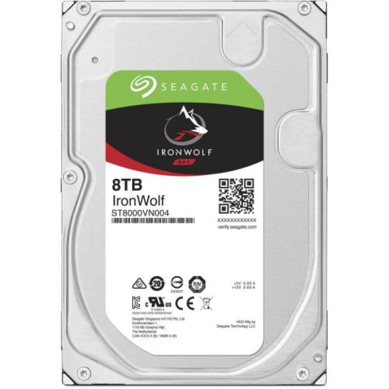 Жорсткий диск 3.5" 8Tb Seagate IronWolf, SATA3, 256Mb, 7200 rpm (ST8000VN004)