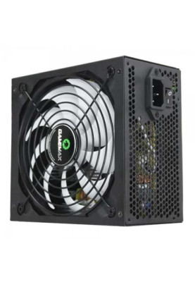 Блок живлення 550 Вт, GameMax GP-550, Black, 80+ Bronze, Active PFC, 14 см, 3xMolex / 5xSATA / 1x6+2-pin / 1x4+4-pin / 1x20+4-pin, захист OVP / UVP / SIP / OCP / OLP / OPP / SCP