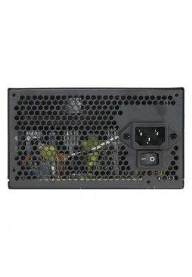 Блок живлення 550 Вт, GameMax GP-550, Black, 80+ Bronze, Active PFC, 14 см, 3xMolex / 5xSATA / 1x6+2-pin / 1x4+4-pin / 1x20+4-pin, захист OVP / UVP / SIP / OCP / OLP / OPP / SCP