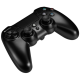 Геймпад Canyon для PlayStation 4, Black, бездротовий, з тачпадом, LED підсвічування, подвійний мотор для чутливого відгуку, макроси (CND-GPW5)