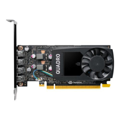 Відеокарта nVidia Quadro P1000, PNY, 4Gb DDR5, 128-bit, 4 x miniDP (VCQP1000V2-SB)