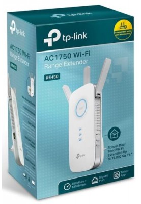 Точка доступу-підсилювач TP-LINK RE450 Wi-Fi 802.11 ac/b/g/n, 1300Mb, 3 зовнішні антени