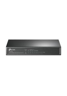 Комутатор TP-LINK TL-SF1008P, 8xFE/PoE 65W, некерований, настольний