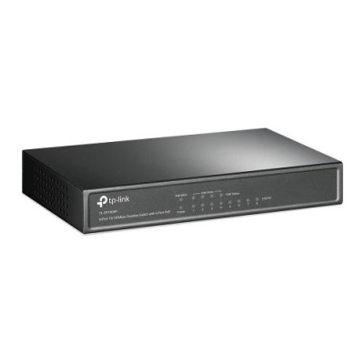 Комутатор TP-LINK TL-SF1008P, 8xFE/PoE 65W, некерований, настольний