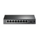Комутатор TP-LINK TL-SF1008P, 8xFE/PoE 65W, некерований, настольний