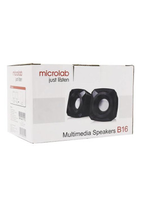 Колонки 2.0 Microlab B-16 Black, 2 x 2.5 Вт, пластиковий корпус, живлення від USB