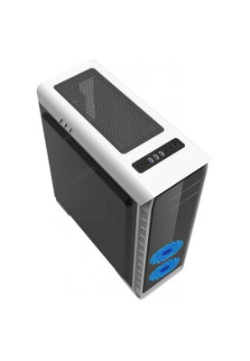 Корпус GameMax Elysium White, без БЖ, Midi Tower, ATX / Micro ATX / Mini ITX, 1хUSB 3.0, 2хUSB 2.0, 4x120 мм LED, 400x185x470 мм, 0.5 мм, 4.7 кг