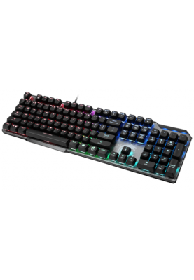 Клавіатура MSI VIGOR GK50 ELITE, Black/Gray, USB, механічні перемикачі Kailh, RGB-підсвічування для кожної клавіші, 1.8 м