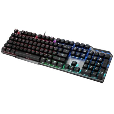 Клавіатура MSI VIGOR GK50 ELITE, Black/Gray, USB, механічні перемикачі Kailh, RGB-підсвічування для кожної клавіші, 1.8 м