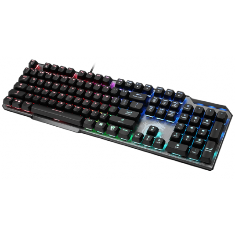 Клавіатура MSI VIGOR GK50 ELITE, Black/Gray, USB, механічні перемикачі Kailh, RGB-підсвічування для кожної клавіші, 1.8 м
