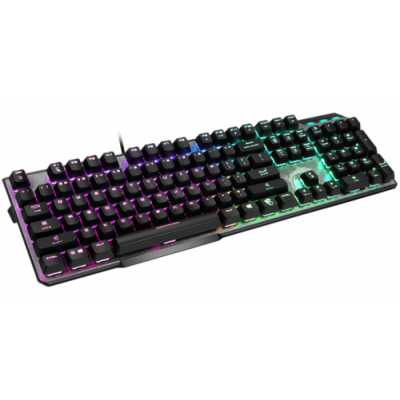 Клавіатура MSI VIGOR GK50 ELITE, Black/Gray, USB, механічні перемикачі Kailh, RGB-підсвічування для кожної клавіші, 1.8 м