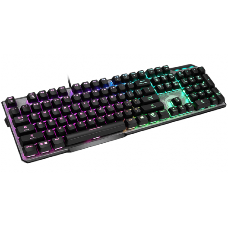 Клавіатура MSI VIGOR GK50 ELITE, Black/Gray, USB, механічні перемикачі Kailh, RGB-підсвічування для кожної клавіші, 1.8 м