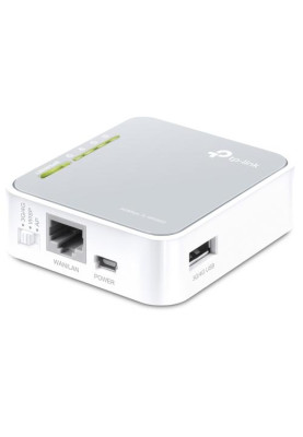 Роутер TP-LINK TL-MR3020, Wi-Fi 802.11n, до 150 Mb/s, 1x10/100 Mb/s, RJ45 10/100Mb/s (Gb), 1 внутрішня антена