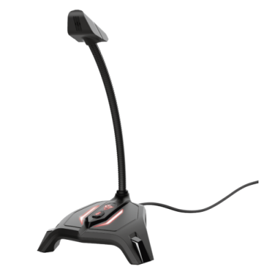 Мікрофон Trust GXT 215 Zabi LED-Illuminated Gaming, Black, USB, стильна основа зі світлодіодним підсвічуванням, 1.4 м (23800)