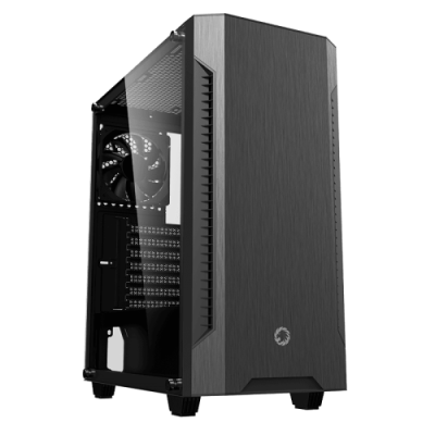 Корпус GameMax Fortress TG Black, без БЖ, Midi Tower, ATX / Micro ATX / Mini ITX, 1хUSB 3.0, 2хUSB 2.0, 3x120 мм, 421x210x460 мм, 0.5 мм, 5.5 кг