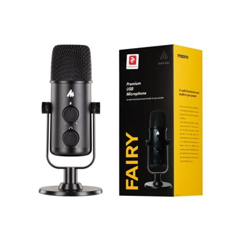 Мікрофон 2E Maono MPC020, Black, для стрімінгу, кардіоїда двоспрямована, USB, 1 м (2E-MPC020)
