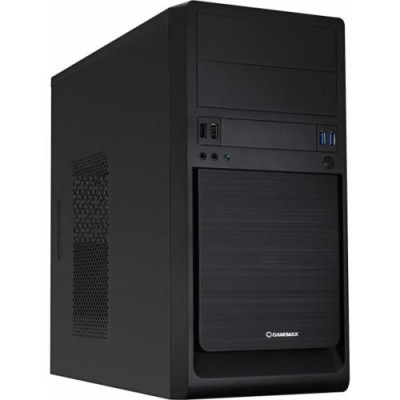 Корпус GameMax MT-301 Black, без БЖ, Mini Tower, Micro ATX / Mini ITX, 2хUSB 2.0, 2хUSB 3.0, 380x173x368 мм, 0.5 мм, 3.2 кг (MT-301U3-NP)