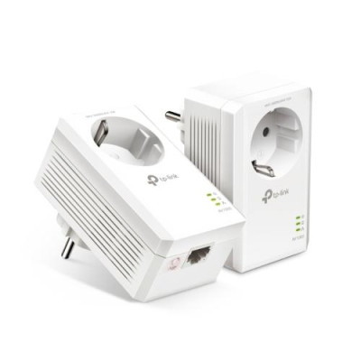 Адаптер TP-Link TL-PA7017PKIT, White, 2 шт, AV1000 (до 1000 Мбіт/с), гігабітний Ethernet-порт, до 300 м