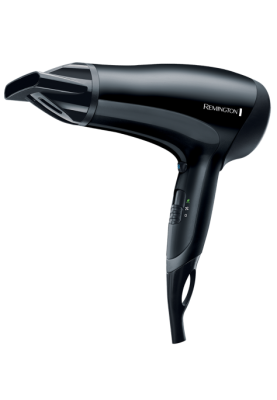 Фен Remington D3010, Black, 2000W, 3 режими, 2 швидкості, подача холодного повітря