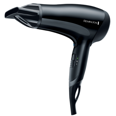 Фен Remington D3010, Black, 2000W, 3 режими, 2 швидкості, подача холодного повітря