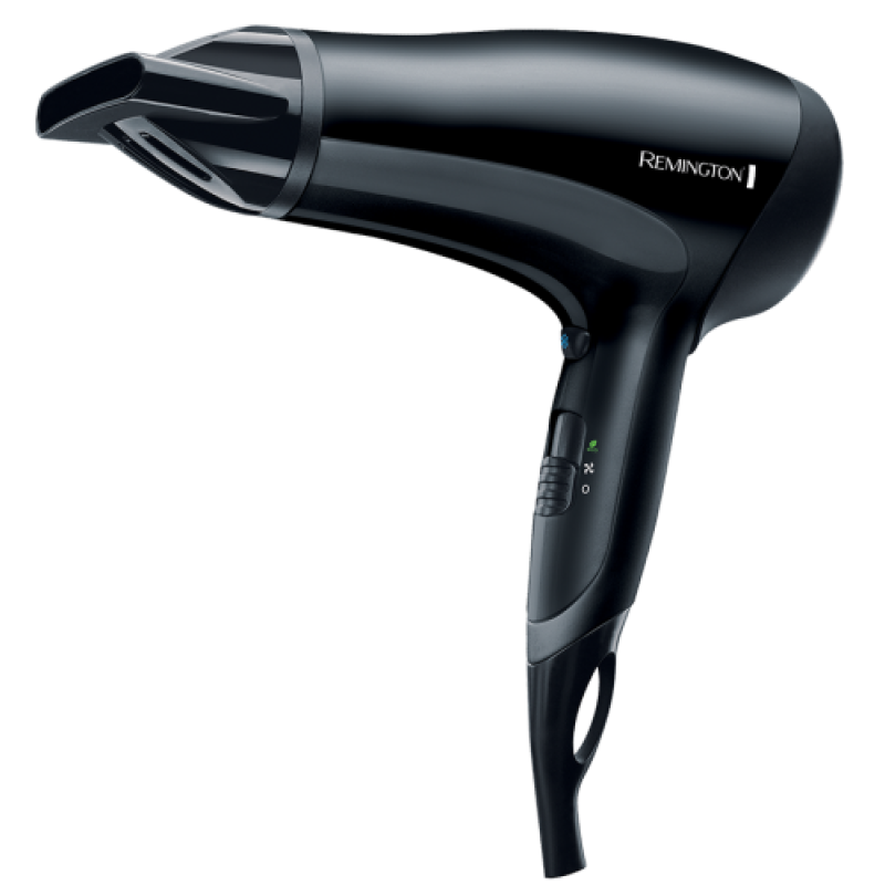 Фен Remington D3010, Black, 2000W, 3 режими, 2 швидкості, подача холодного повітря