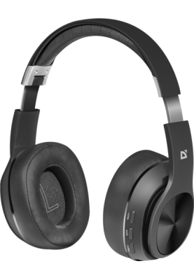 Навушники бездротові Defender FreeMotion B540, Black, Bluetooth, мікрофон, microSD, FM-приймач, до 12 години (63540)