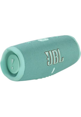 Колонка портативна 2.0 JBL Charge 5, Teal, 40 Вт (30Вт + 10Вт), Bluetooth 5.1, IP67, технологія "PartyBoost", USB Type-C, акумулятор 7500 mAh (JBLCHARGE5TEAL)