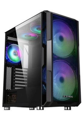 Корпус 2E Gaming CONTEGO NEO (GW05), Black, без БЖ, Mid Tower, для E-ATX/ATX/Micro ATX/mini-ITX, 2x200 ARGB Fan/3x120 ARGB Fan, бічна панель із загартованого скла (2E-GW05)