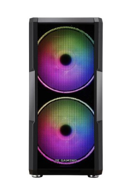 Корпус 2E Gaming CONTEGO NEO (GW05), Black, без БЖ, Mid Tower, для E-ATX/ATX/Micro ATX/mini-ITX, 2x200 ARGB Fan/3x120 ARGB Fan, бічна панель із загартованого скла (2E-GW05)