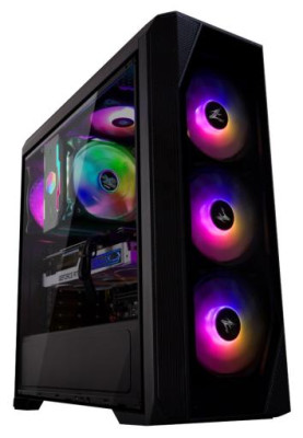 Корпус Zalman N5 TF, Black, Mid Tower, без БЖ, для ATX, mATX, Mini-ITX, 1 х USB 3.0, 2 х USB 2.0, 4x120 мм RGB Fan, бічна панель із акрилу, 437х 200 х 450 мм, 3.6 кг