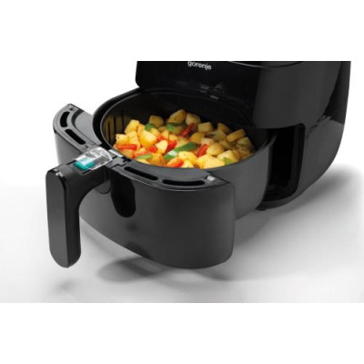Мультипіч Gorenje AF1409DB Black, 1400W, 3.5л, керування сенсорним, таймер автовідключення, антипригарне покриття чаші, неслизькі ніжки