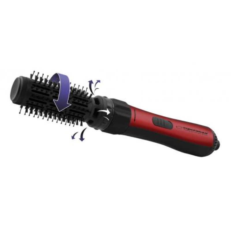 Фен-щітка Esperanza EBL008 Jessica, Black/Red, 1000 Вт, 3 режими, діаметр 50 мм