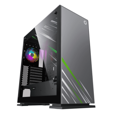 Корпус GameMax VEGA PRO GY Black/Gray, без БЖ, Full Tower, EATX / ATX / Micro ATX / Mini ITX, 2xUSB 2.0, 2xUSB 3.0, 1х120мм, 480x227x515 мм, 0.8 мм, 12.8 кг