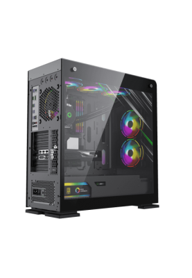Корпус GameMax VEGA PRO GY Black/Gray, без БЖ, Full Tower, EATX / ATX / Micro ATX / Mini ITX, 2xUSB 2.0, 2xUSB 3.0, 1х120мм, 480x227x515 мм, 0.8 мм, 12.8 кг