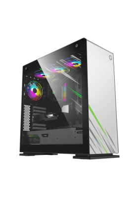 Корпус GameMax VEGA PRO WH White, без БЖ, Full Tower, EATX / ATX / Micro ATX / Mini ITX, 2xUSB 2.0, 2xUSB 3.0, 1х120мм, 480x227x515 мм, 0.8 мм, 12.8 кг