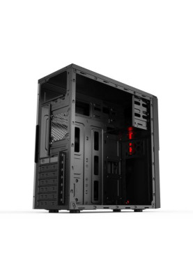 Корпус 2E ALFA Black, без БЖ, Mid Tower, для ATX / Micro ATX, 2xUSB 2.0, 1xUSB 3.0 (2E-E190-3U)