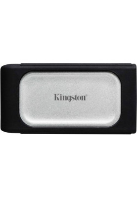 Зовнішній накопичувач SSD, 2Tb, Kingston XS2000, Grey, Type-C 3.2 (Gen 2), 2000 / 2000 Мб/с, до комплекту входить гумовий чохол (SXS2000/2000G)