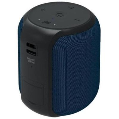 Колонка портативна 2E SoundXPod MP3 Wireless Waterproof Blue, 2 x 7.5 Вт, Bluetooth 5.0, USB Type-C, живлення від аккумулятора 1800 мАг, IPX6 (2E-BSSXPWBL)