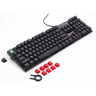 Клавіатура Bloody B750N Black, механічна, ігрова, USB, 5-зонне неонове підсвічування, LK-Green switches