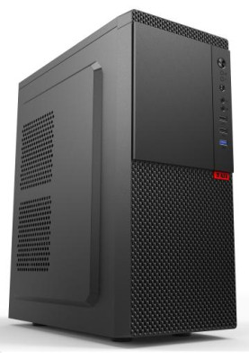 Корпус 2E ALFA (Е130), Black, без БЖ, Mid Tower, для ATX / Micro ATX / Mini ITX, 1x80 мм Fan (2E-E130)
